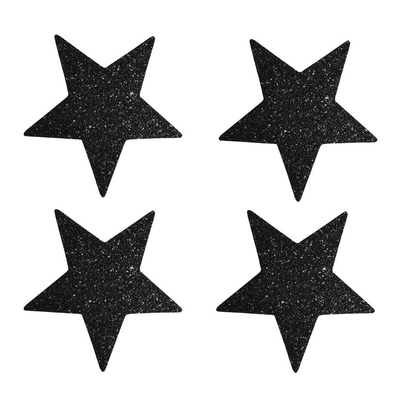 Aufkleber Sticker Stern schwarz